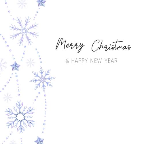 Minimal Snowflake Christmas Card