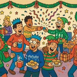 Office Party Christmas Card