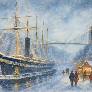Bristol Harbourside Christmas Card