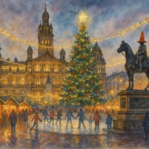 Glasgow Skating and Lights Christmas Card