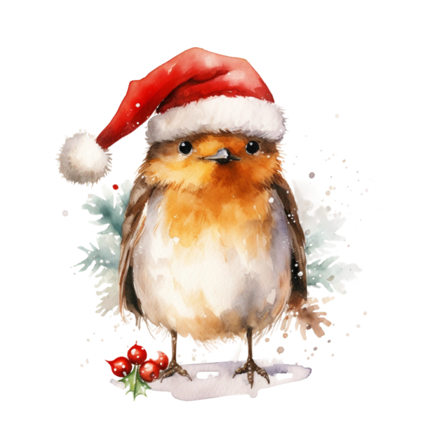 Chirpy Chap Christmas Card