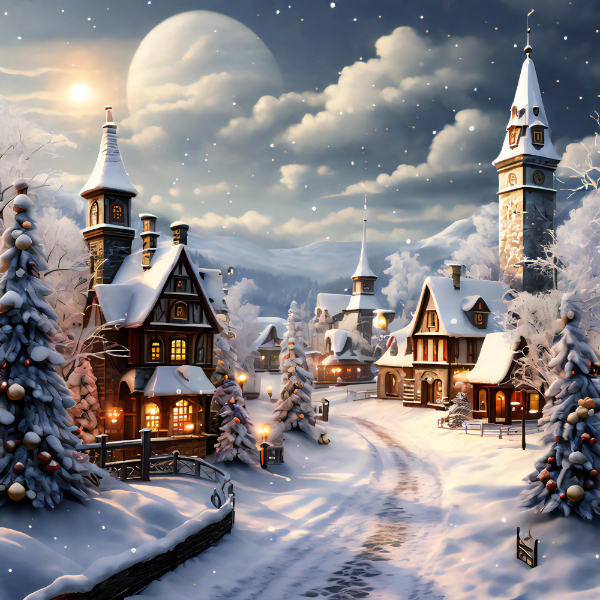 Sunrise Christmas Card