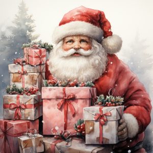 Handful of Presents Christmas Card
