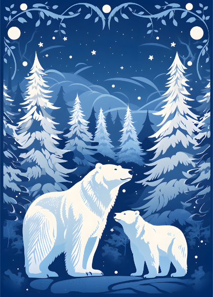 Artic Forest Christmas Card