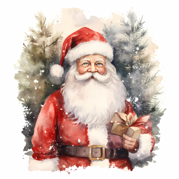 Giving Gifts Christmas Card