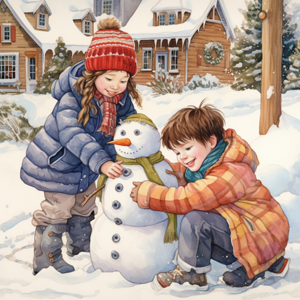 Make a Snowman Christmas Card