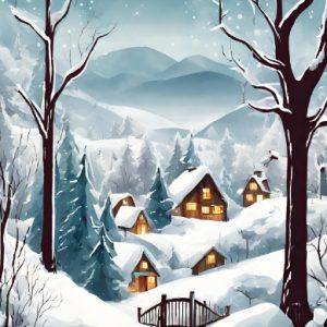 Village Lane Christmas Card