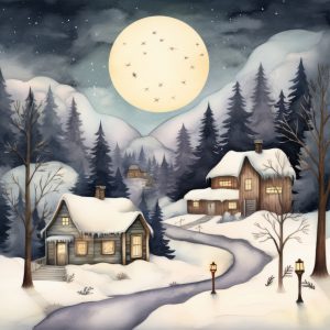 Moon Road Christmas Card
