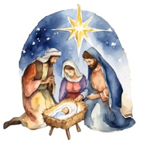 Mary and Joseph Christmas Card