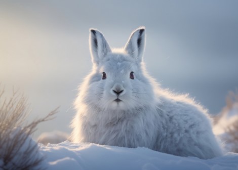 Artic Bunny Christmas Card