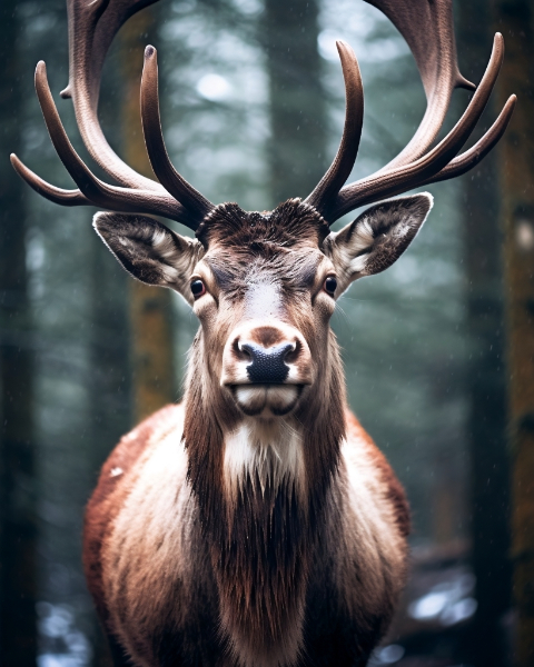 Staring Christmas Card