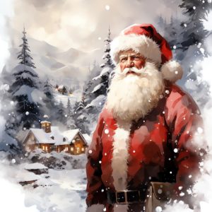 Outside the Village Christmas Card