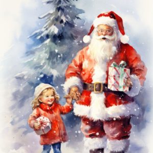 Holding Hands Christmas Card