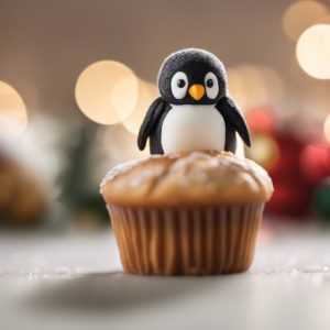 Penguin Cake Christmas Card