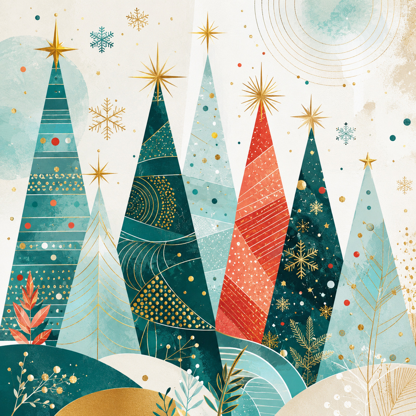 Contemporary Christmas Trees