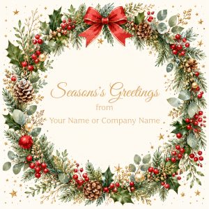 Holly Wreath Frame