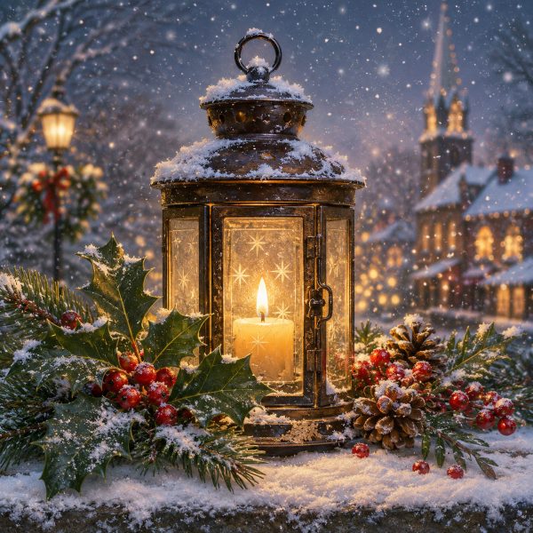 Snowy Christmas Lantern
