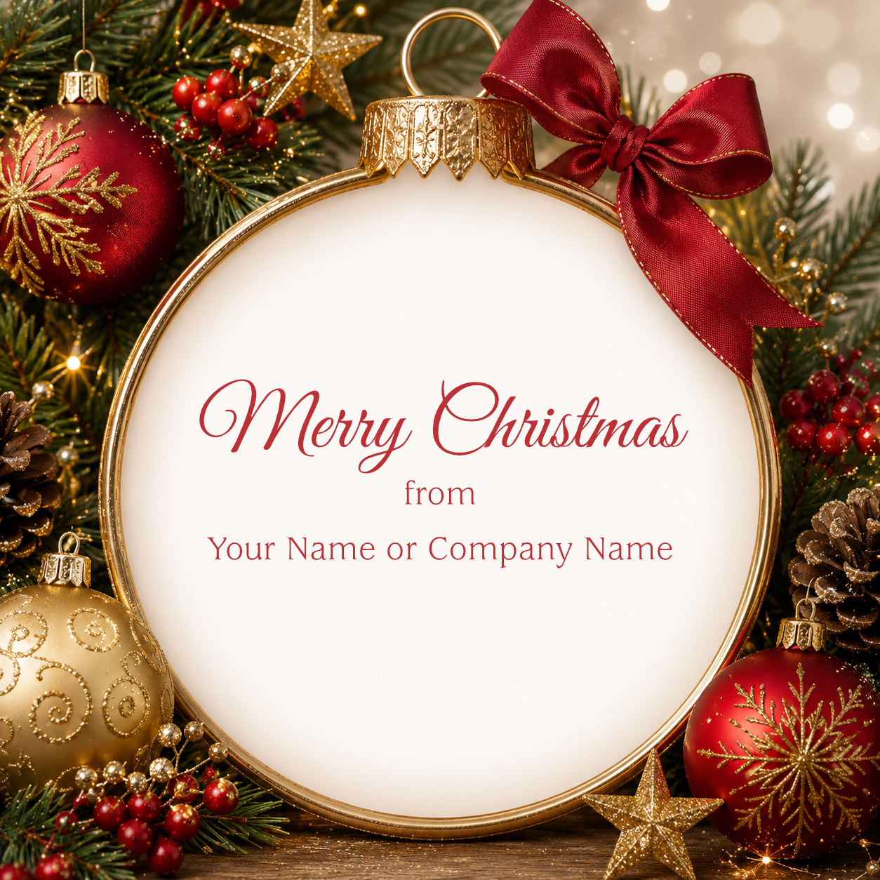 Festive Circular Frame