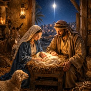 Traditional Nativity Scene