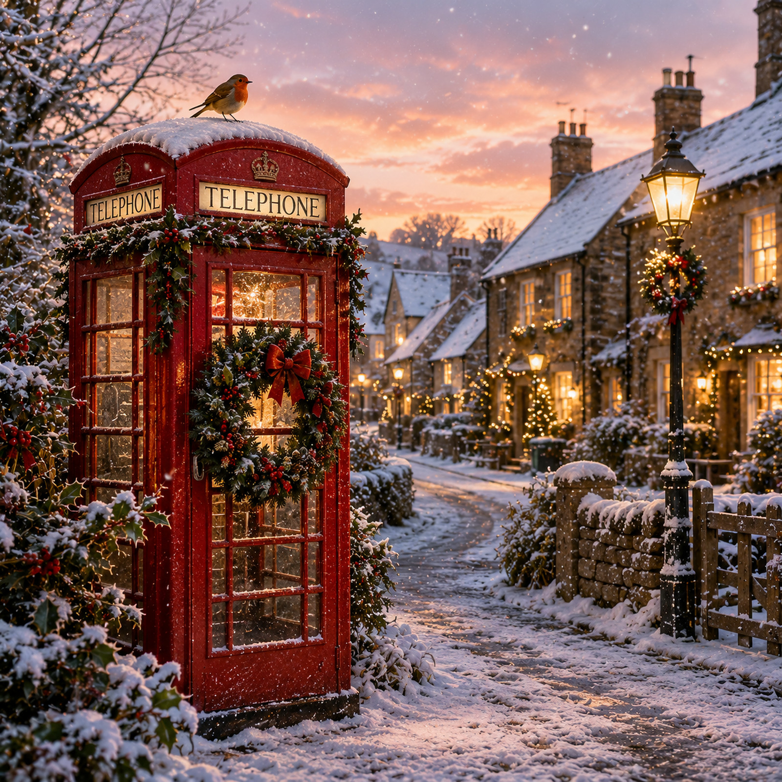 Christmas Telephone Box