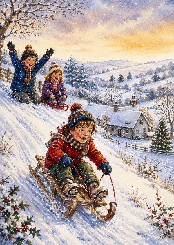 Children Sledging