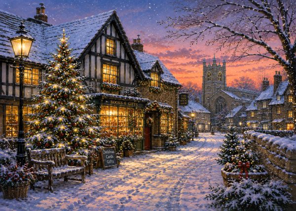 Tudor Village at Christmas