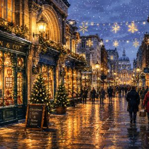 Christmas Shopping Street