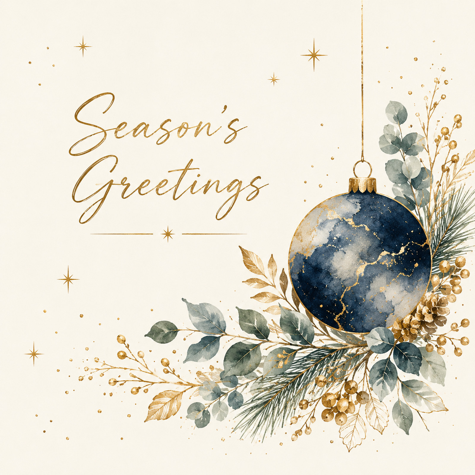 Botanical Bauble Greeting