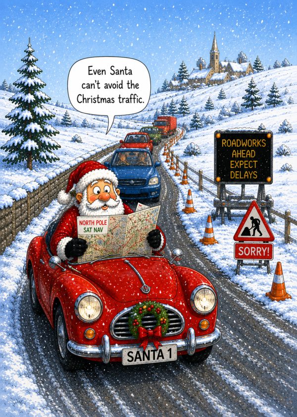 Santa in a Traffic Jam